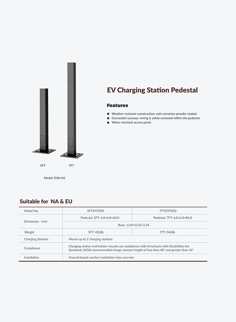EV Charging Station Pedestal