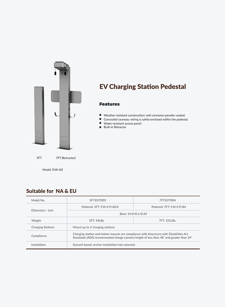EV Charging Station Pedestal